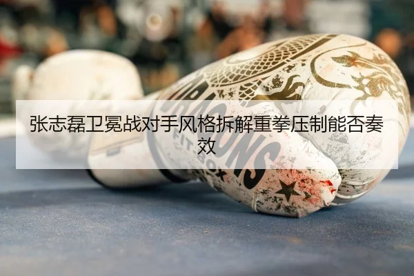 张志磊卫冕战对手风格拆解重拳压制能否奏效